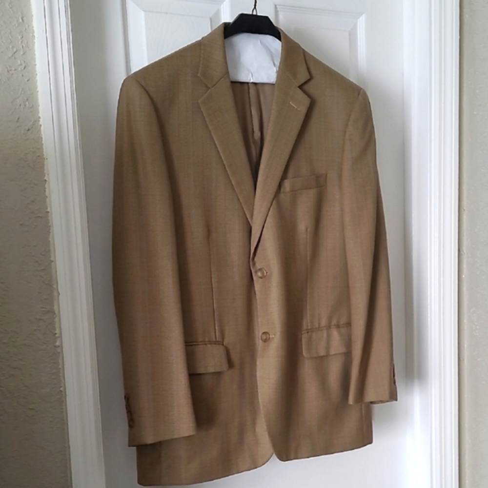 Joseph & Feiss Camel Color Wool Sport Coat 44R